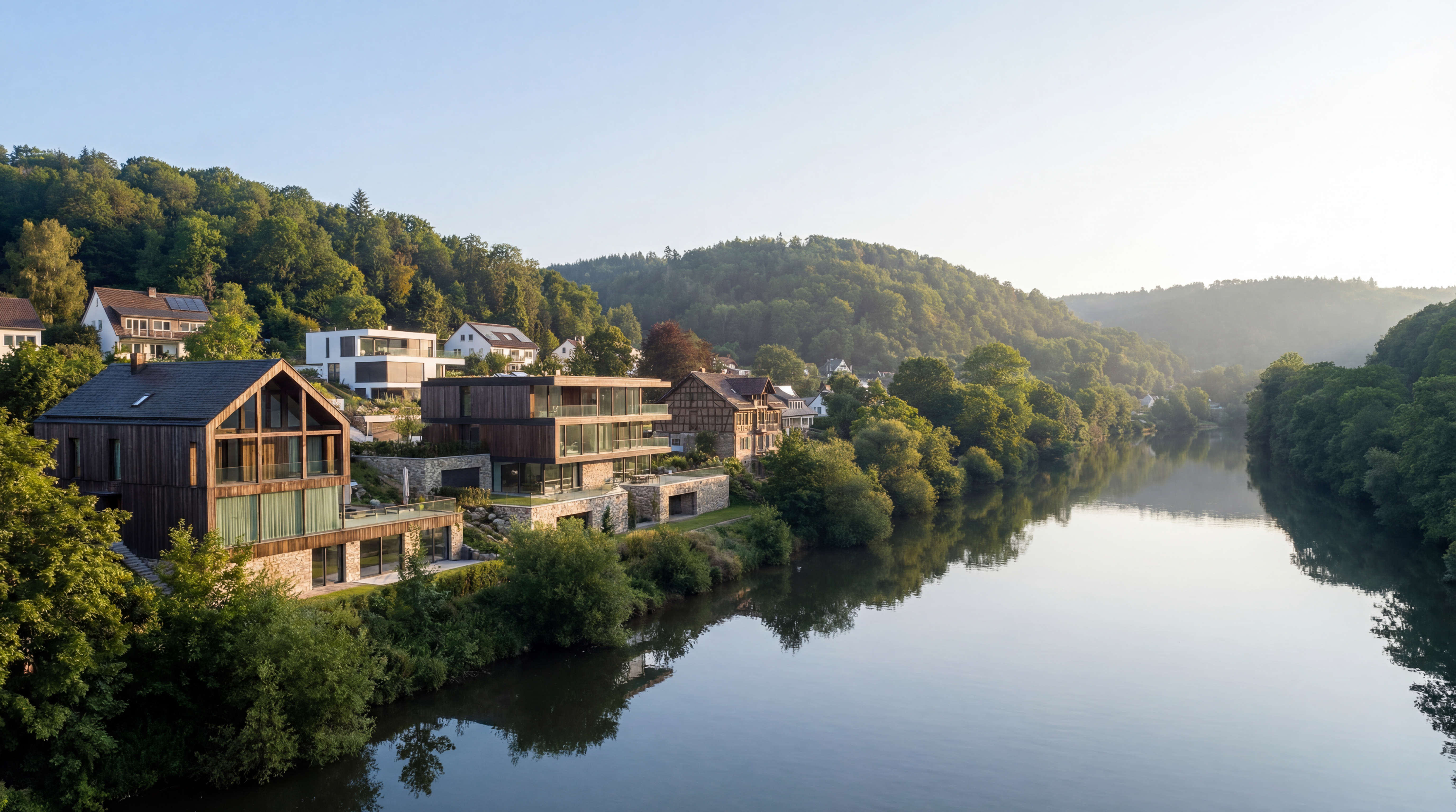 Häuser am Neckar